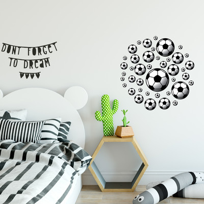 'Fussball' Wandtattoo Set - Ansicht 2