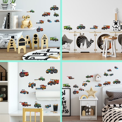'Trecker' Wandtattoo Set - Ansicht 5