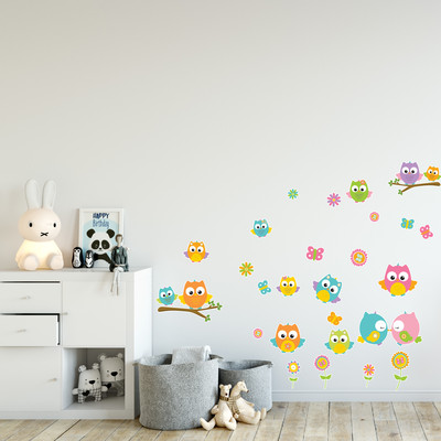 'Baby Eulen' Wandtattoo Set - Ansicht 3