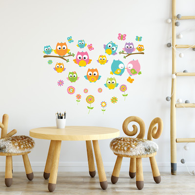 'Baby Eulen' Wandtattoo Set - Ansicht 4
