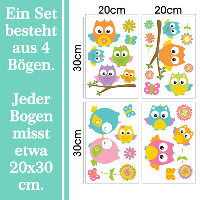 'Baby Eulen' Wandtattoo Set - Ansicht 6