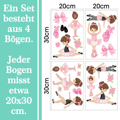 'Ballerina' Wandtattoo Set - Ansicht 6