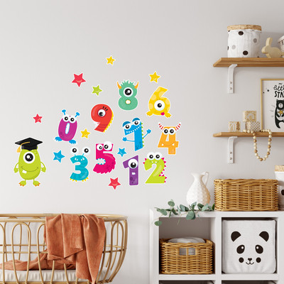 'Zahlen Monster' Wandtattoo Set - Ansicht 4