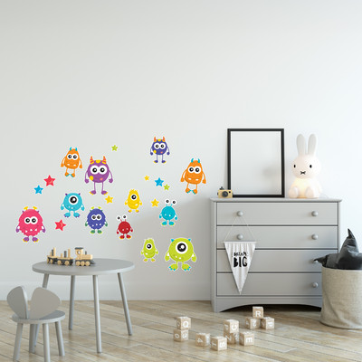 'Se Monster' Wandtattoo Set - Ansicht 2