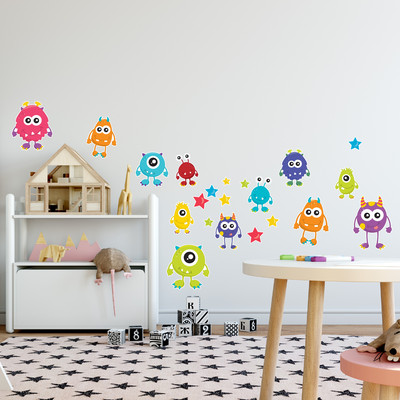 'Se Monster' Wandtattoo Set - Ansicht 3