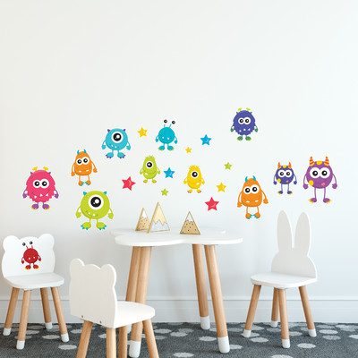 'Se Monster' Wandtattoo Set - Ansicht 4