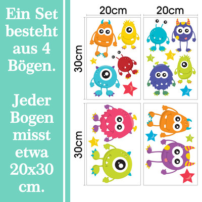 'Se Monster' Wandtattoo Set - Ansicht 6