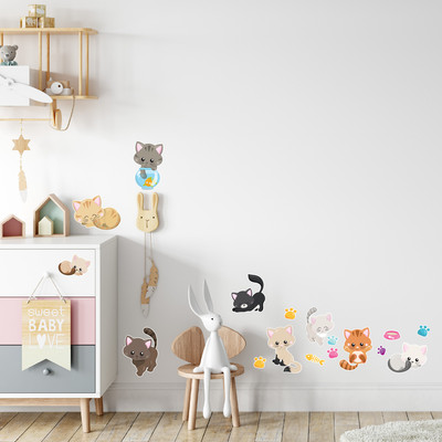 'Se Katzen' Wandtattoo Set - Ansicht 3
