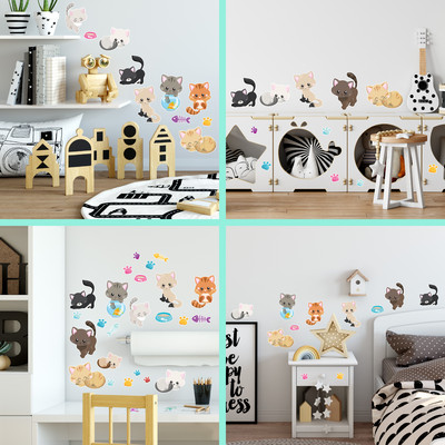 'Se Katzen' Wandtattoo Set - Ansicht 5
