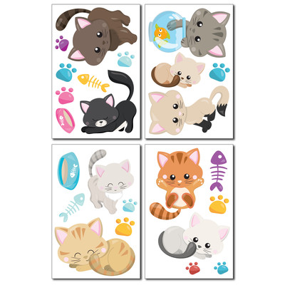 ”Süße Katzen” Wandtattoo Set Wandtattoo