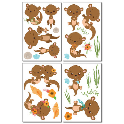  Se Otter  Wandtattoo Set