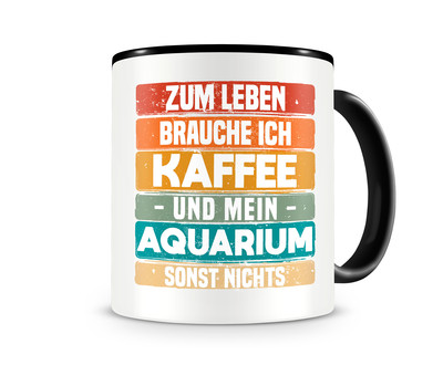Tasse mit dem Motiv Kaffee und Aquarium
