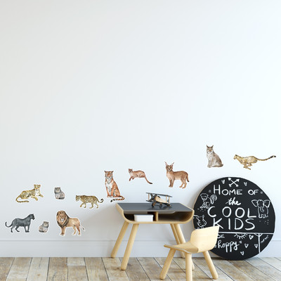 'Lwen Tiger Katzen' Wandtattoo Set - Ansicht 4