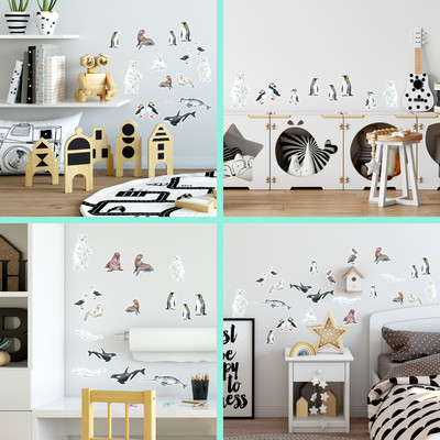 'Arktische Tiere' Wandtattoo Set - Ansicht 5