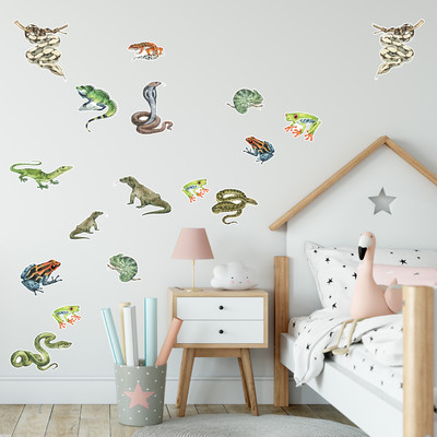 'Reptilien und Amphibien' Wandtattoo Set - Ansicht 3