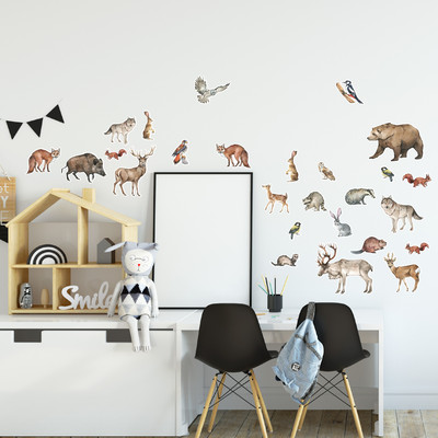 'Wald Tiere' Wandtattoo Set - Ansicht 2