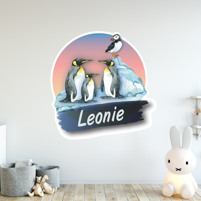 Buntes Wandtattoo Trschild 
