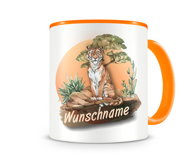 Tasse mit Tiger als Motiv