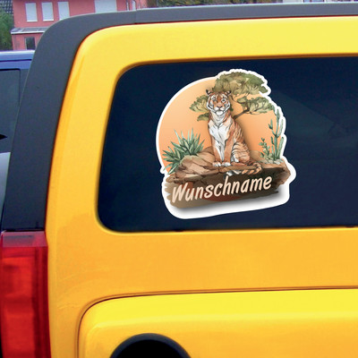 Tiger Aufkleber mit Namen - Ansicht 3