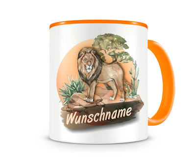 Tasse mit Lwe als Motiv