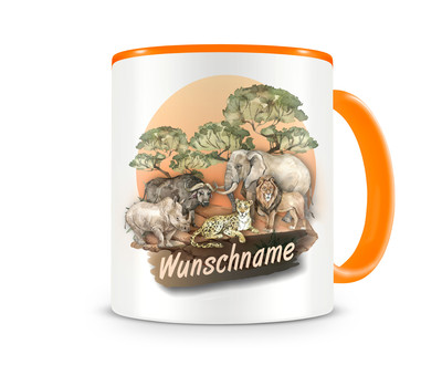 Tasse mit Big Five als Motiv