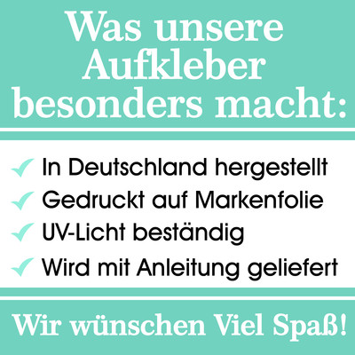 Big Five Aufkleber mit Namen Aufkleber