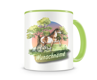 Tasse mit Pferd als Motiv