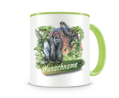 Tasse mit Gorilla und Chimpanse als Motiv Tasse