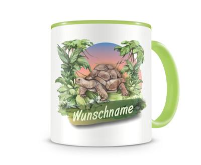 Tasse mit Schildkrte als Motiv