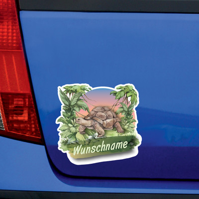 Schildkrte Aufkleber mit Namen - Ansicht 2