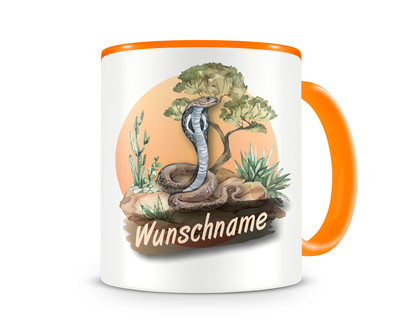 Tasse mit Kobra Schlange als Motiv