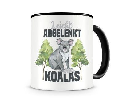 Tasse mit dem Motiv Leicht abgelenkt von Koalas