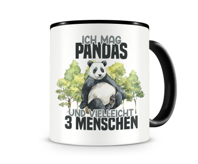 Tasse mit dem Motiv Ich mag Pandas