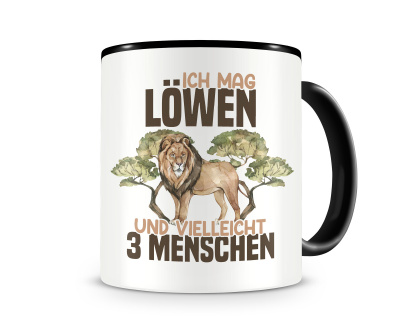 Tasse mit dem Motiv Ich mag Lwen