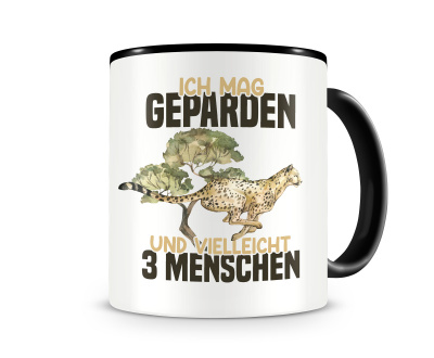 Tasse mit dem Motiv Ich mag Geparden