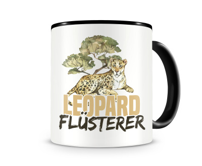 Tasse mit dem Motiv Leoparden Flsterer
