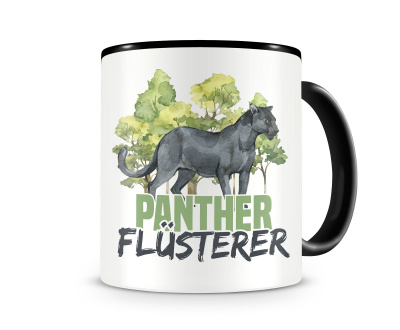Tasse mit dem Motiv Panther Flsterer Tasse