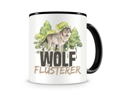 Tasse mit dem Motiv Wolf Flsterer