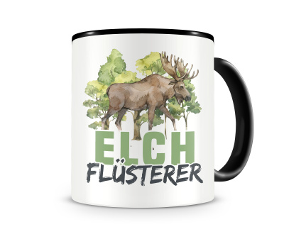 Tasse mit dem Motiv Elch Flsterer