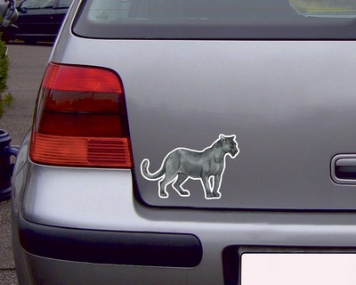 Schwarzer Panther Aufkleber - Ansicht 2