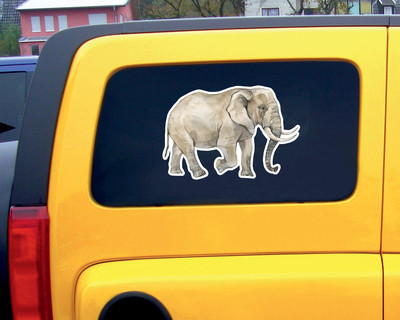 Afrikanischer Elefant Aufkleber - Ansicht 3