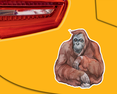 Orang-Utan Aufkleber - Ansicht 3