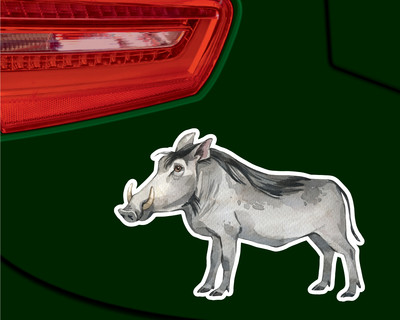 Warzenschwein Aufkleber - Ansicht 3