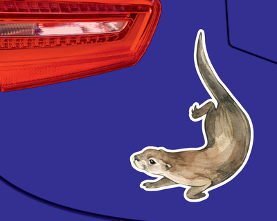 Otter Aufkleber - Ansicht 3