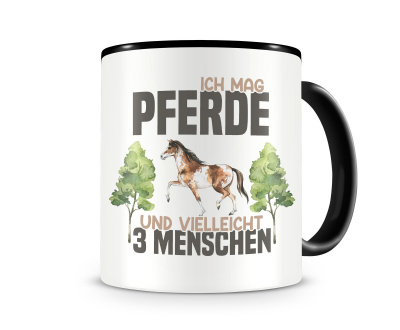 Tasse mit dem Motiv Ich mag Pferde