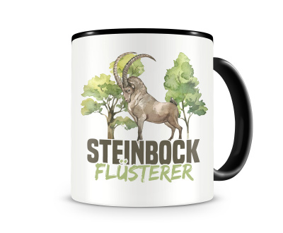 Tasse mit dem Motiv Steinbock Flsterer