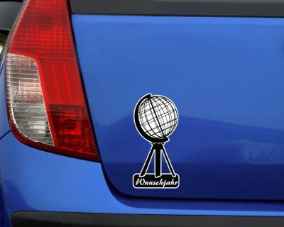 Nordkap Aufkleber mit Wunschjahreszahl personalisierbar - Ansicht 2