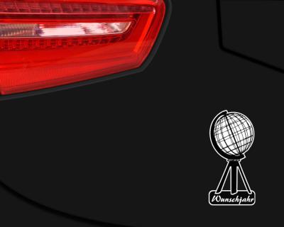 Nordkap Aufkleber mit Wunschjahreszahl personalisierbar - Ansicht 3