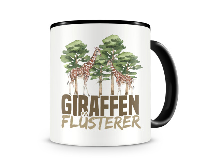 Tasse mit dem Motiv Giraffen Flsterer