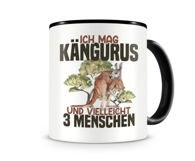 Tasse mit dem Motiv Ich mag Kngurus